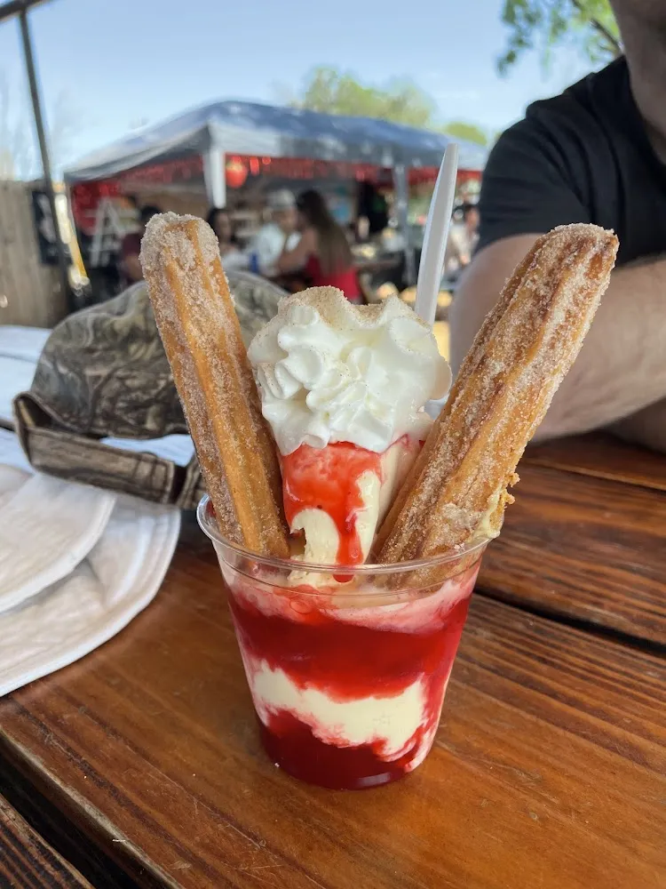 Strawberry Churro Sundae